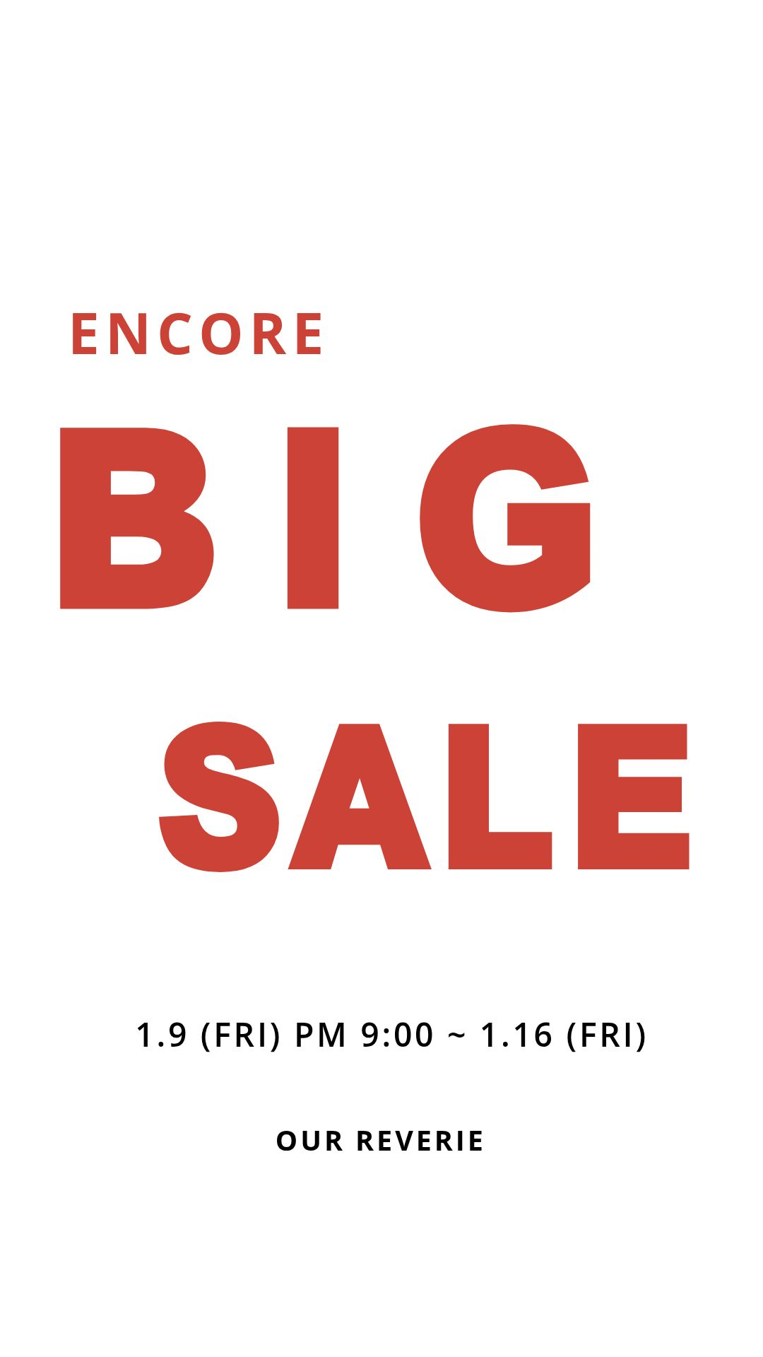 BIG SALE  LIST