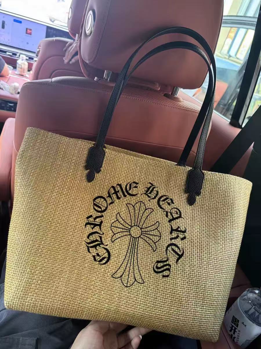 chrome heart rattan bag