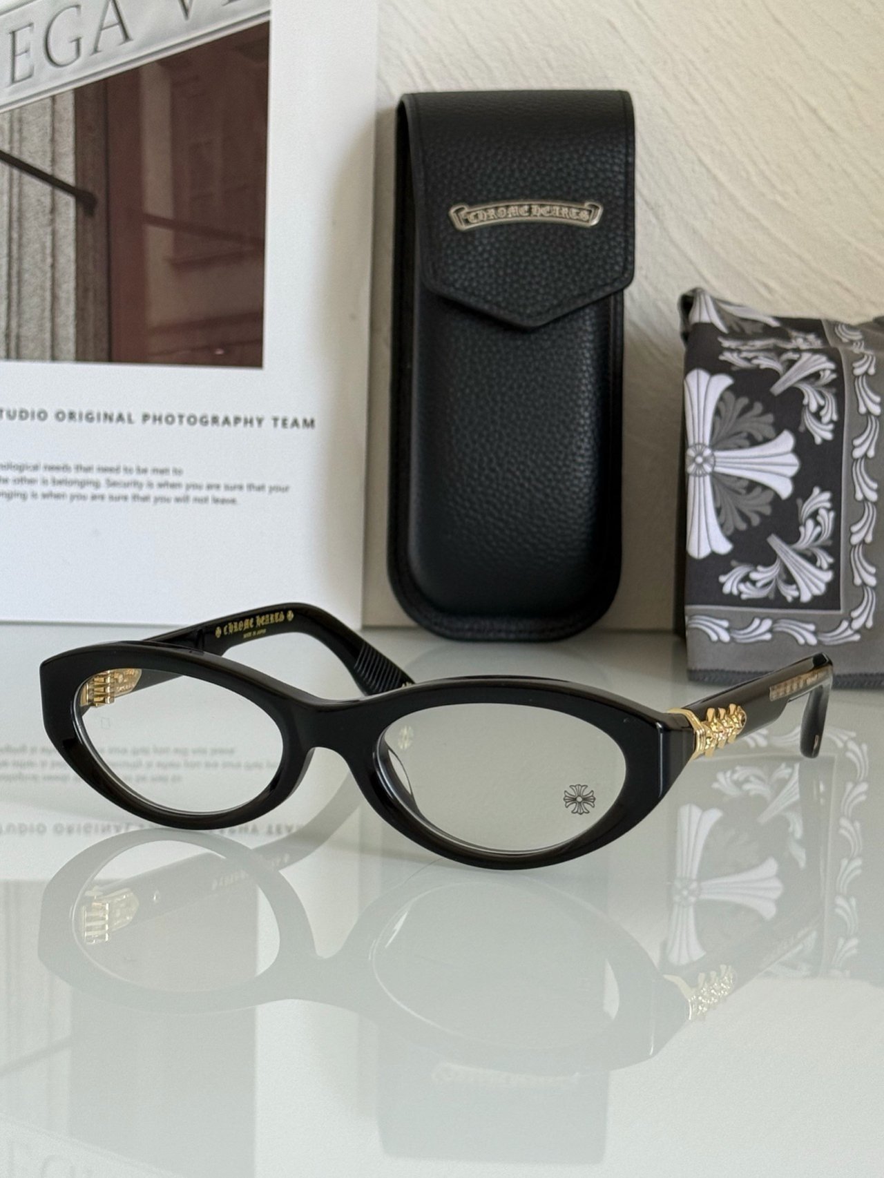 Chromium Hearts Glasses