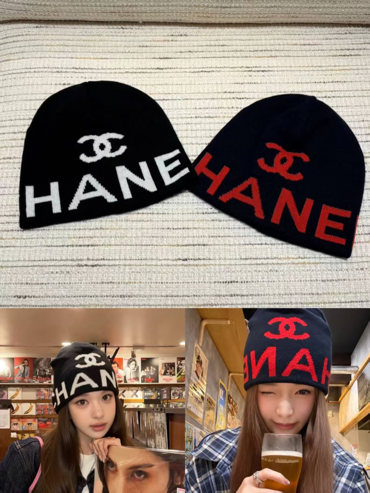 CH Cashmere knit hat 